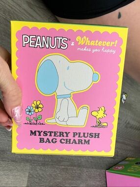 Peanuts Whatever! Mystery Plush Bag Charm - Pink & Yellow